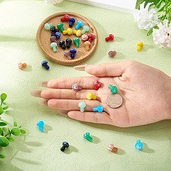 36шт 9 цвета бусины лэмпворк ручной работы LAMP-TA0001-55