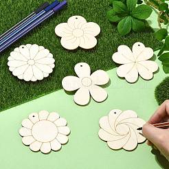 Незавершенные 30 шт. WOOD-CJC0001-19