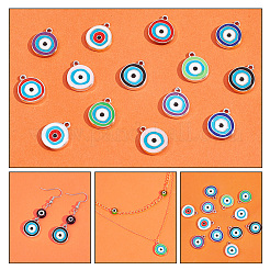 84 шт. 14-х цветные подвески из пластиковой эмали ccb CCB-PH0001-24
