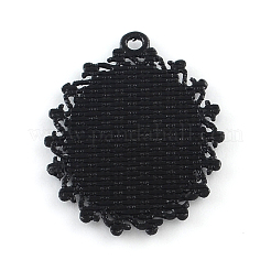 Aleación electroforesis cabochon bases pendientes ovales&nbsp;PALLOY-Q304-49-NR