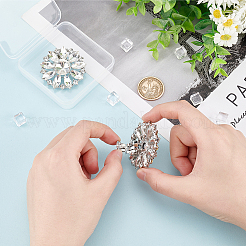 2шт украшения для обуви из сплава со стразами AJEW-FG0003-72A