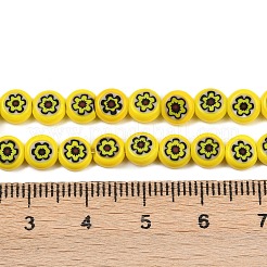 Ручной Millefiori стеклянные плоские круглые нити бисера LK-P010-06