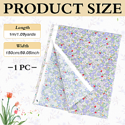 Tissu en coton imprimé de fleurs pour vêtements et loisirs créatifs&nbsp;DIY-WH0622-781A