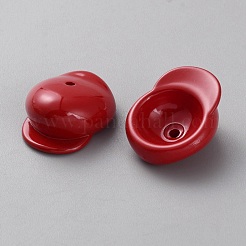 Opake Legierung Perlen&nbsp;MACR-WH0007-135H