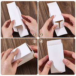 Faltbare Versandkartons aus Kraftpapier&nbsp;CON-WH0100-63B