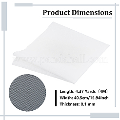 ナイロンメッシュ生地  ペイントフィルター用  ホワイト  400x40.5x0.01cm&nbsp;DIY-WH0496-40