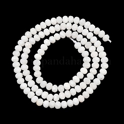 Brins de perles de jade blanc naturel teintées&nbsp;GG-CBAF9EE-A21-3x4mm