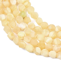 Естественный желтый нефрит бисер нитей&nbsp;G-P611-C34-01