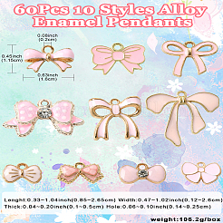 60шт 10 стиля подвески из сплава с эмалью&nbsp;ENAM-CJ0006-32
