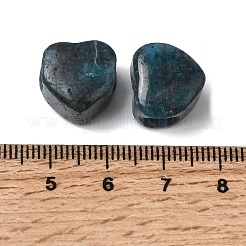 天然アパタイトのヨーロッパ産ビーズ  ハートに大きな穴ビーズ  13x14.5~15x10.5~11mm  穴：5.5~5.6mm&nbsp;G-C269-01F