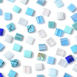 100шт 12 стиля стеклянные бусины с 2 отверстиями SEED-FS0001-44