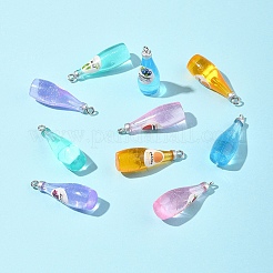 10шт 5 стиля непрозрачные подвески из смолы RESI-FS0001-91