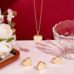 10 шт. идея подарка на день святого Валентина для него из нержавеющей стали 304 штампованные пустые бирки подвески STAS-DR0001-10G