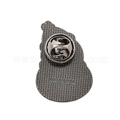 Broche en alliage de zinc émaillé sur le thème de Noël pour vêtements de sac à dos&nbsp;LS-JEWB-R003-02EB-05