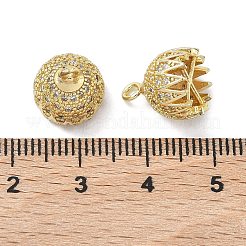 Латунные микрофибровые подвески с кубическим цирконием&nbsp;KK-Z143-03G-02