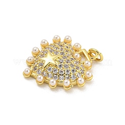 Подвески из кубического циркония с покрытием из латуни KK-G513-31G