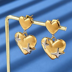 Серьги-гвоздики из нержавеющей стали 304 EJEW-V016-12G