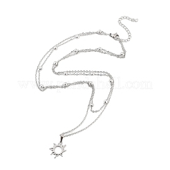 Pendentifs colliers en acier inoxydable&nbsp;NJEW-U003-01H-P