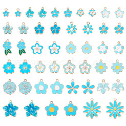 48pcs 24 styles de pendentifs en émail en alliage&nbsp;ENAM-TA0004-14