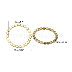 合金フレームコネクター  リング  ライトゴールド  22x1.5mm  内径：18mm&nbsp;PALLOY-T067-116LG