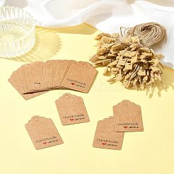 100шт бумажные подарочные бирки CDIS-FS0001-18