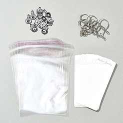 DIY Хэллоуин тема сплав эмаль череп кулон брелок изготовление наборов DIY-FS0007-14