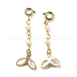 Подвески из натуральной белой ракушки из перламутра SSHEL-R050-02G