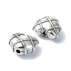 Сплавочные овальные бусины тибетского стиля  TIBEB-F065-08AS-14