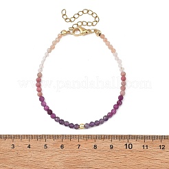 Braccialetti da donna con perline di rubino naturale&nbsp;BJEW-JB14094-01