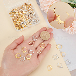 90 шт. 9-х стилевые латунные серьги с застежкой-молнией&nbsp;FIND-PH0006-61