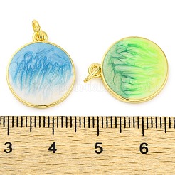 Латунь эмаль подвески&nbsp;KK-S401-07G