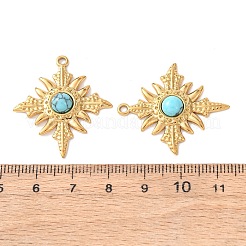 Синтетические бирюзовые подвески&nbsp;LS-STAS-Z177-07G-01