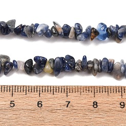 Natur Sodalith Chips Perlen Stränge&nbsp;F024