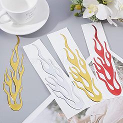 Водонепроницаемые наклейки на автомобиль из ПВХ с рисунком пламени DIY-FH0001-15