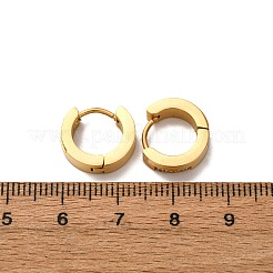 Серьги-кольца из нержавеющей стали 304 с кубическим цирконием&nbsp;EJEW-D331-11G