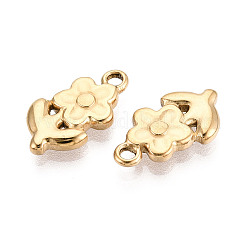 Подвески-цветы из нержавеющей стали 304&nbsp;STAS-T069-30G