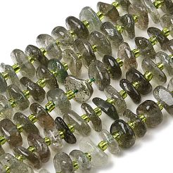 Естественный зеленый кварцевые нити бисера&nbsp;G-L649-C03-01