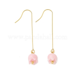 Серьги-подвески из нержавеющей стали 304 с гальваническим покрытием EJEW-Z129-16G-02