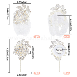 Лента на запястье и брошь AJEW-WH0235-35