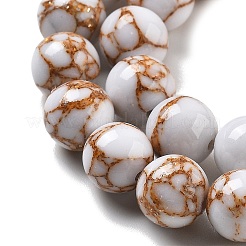 Fili di perle turchesi linea oro sintetico&nbsp;G-A255-A03-01C