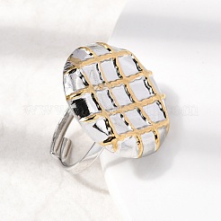 Offene Manschettenringe aus Edelstahl 304 für Damen&nbsp;RJEW-A093-02PG