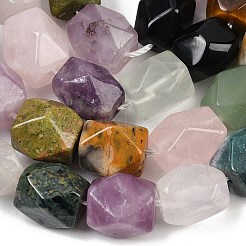 Природных драгоценных камней смешанного бисер нитей G-C220-B01-9x11mm