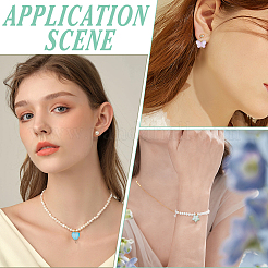 120 шт. 3 стиля градиентных цветов краска для выпечки прозрачное стекло звезда & сердце & бабочка соединительные подвески&nbsp;PALLOY-AR00029