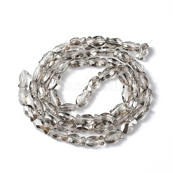 Прозрачные стеклянные бусины гальваническим пряди EGLA-F157-PL02