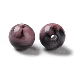 アクリルビーズ  天然石風  ラウンド  インディアンレッド  8mm  穴：1.8mm&nbsp;OACR-C020-06A