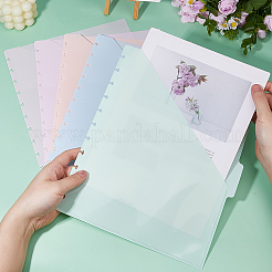 5 pz fogli divisori per indice di quaderno in plastica PP&nbsp;AJEW-WH0609-083A