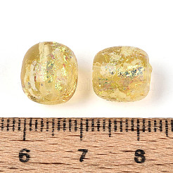 Нити из фольгированных бусин лэмпворк ручной работы FOIL-T008-01E