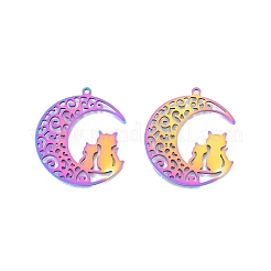 Pendentifs en acier inoxydable avec placage ionique (IP) 201&nbsp;STAS-N098-093M