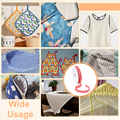 Плоский шнур из полиэстера длиной 40 ярд.&nbsp;OCOR-WH0003-048A