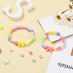 383 шт. 8 непрозрачных акриловых бусины. SACR-YW0001-26